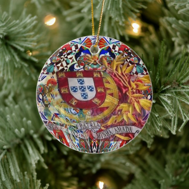 Portuguese folk art ceramic ornament (Tree)