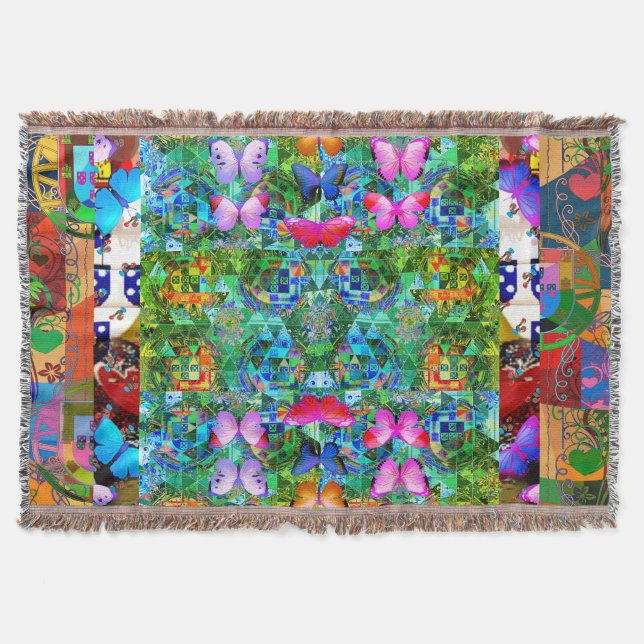 Portuguese folk art Fleece Blanket (Front)