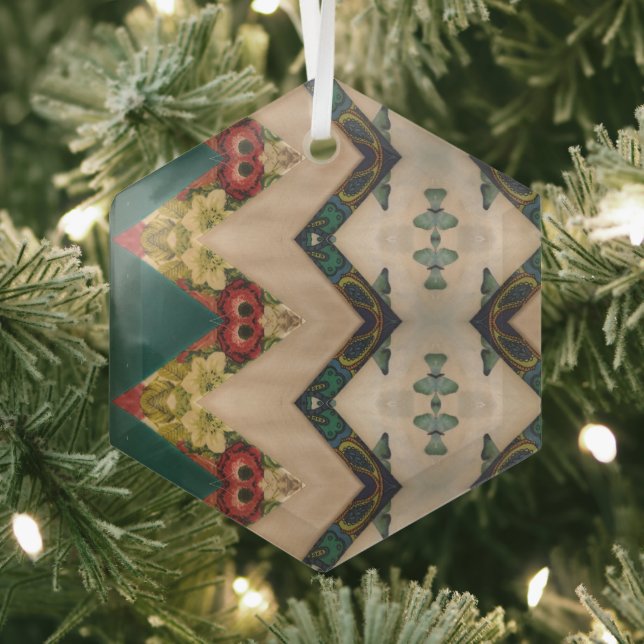 Portuguese folk art glass ornament (Insitu)