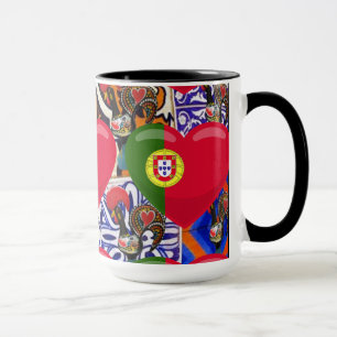 Portuguese folk art mug