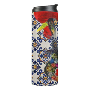 Portuguese folk art thermal tumbler