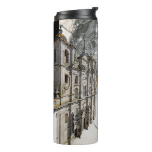 Portuguese folk art thermal tumbler