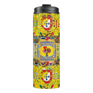 Portuguese folk art  thermal tumbler