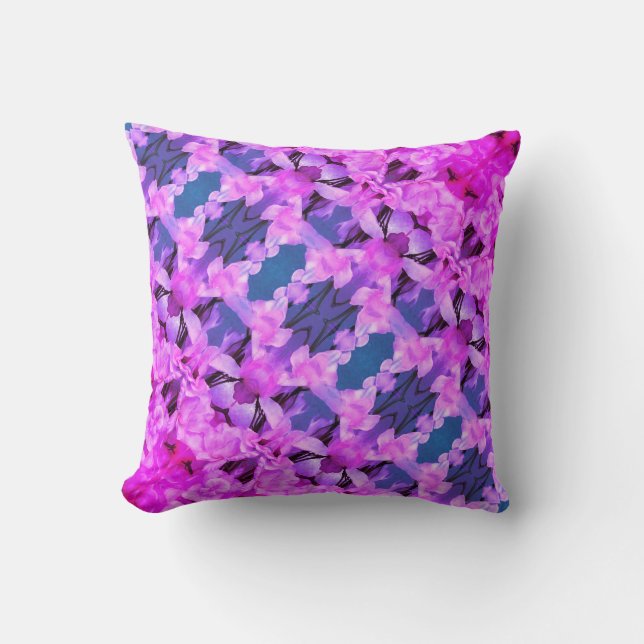 Portuguese folk art throw pillow (Front)
