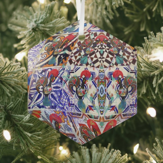 Portuguese folk music glass ornament (Insitu)