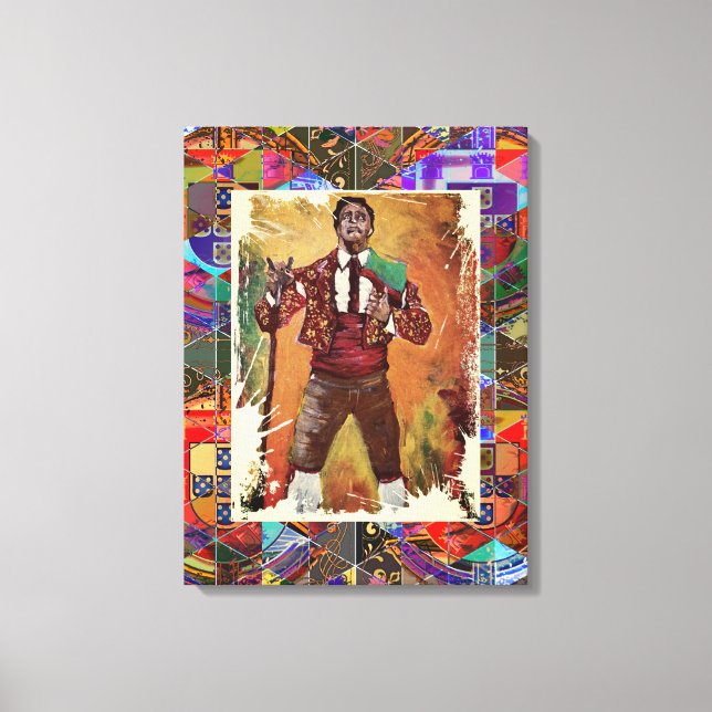 Portuguese forcado canvas print (Front)