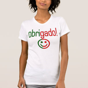 Portuguese Gifts Thank You Obrigado Face T-Shirt