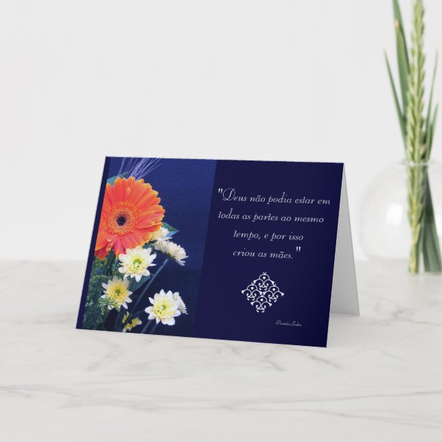 Portuguese: God created the mothers... God created Card (Front)