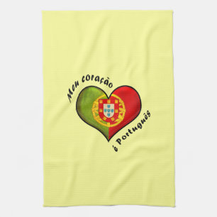 Portuguese heart kitchen towel