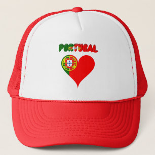 Portuguese heart trucker hat