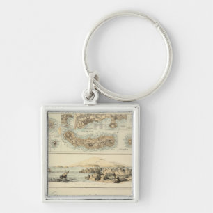 Portuguese Islands in the Atlantic Ocean Keychain