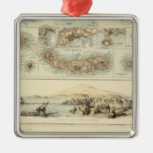 Portuguese Islands in the Atlantic Ocean Metal Ornament