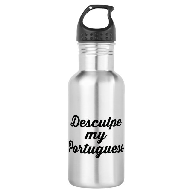 PORTUGUESE LANGUAGE 532 ML WATER BOTTLE (Front)