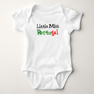 portuguese little miss baby bodysuit