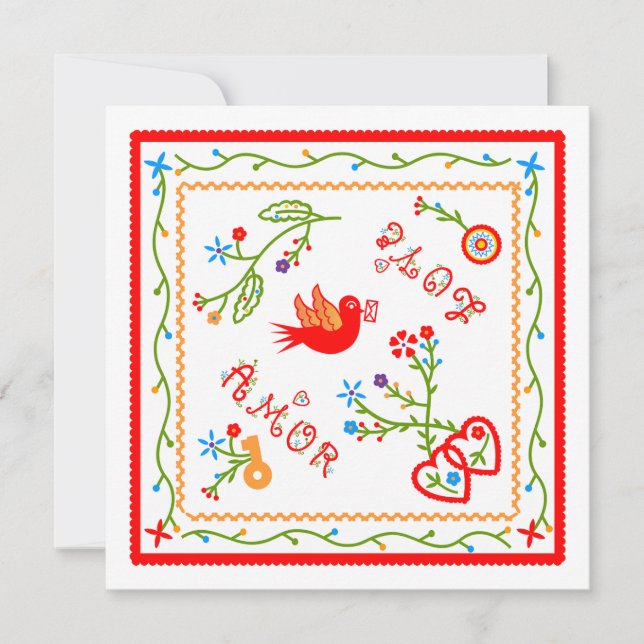 Portuguese love handkerchiefs wedding anniversary  (Front)