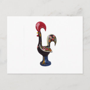 Portuguese Lucky Rooster Postcard