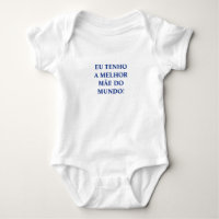 Portuguese "Mãe" baby bodysuit
