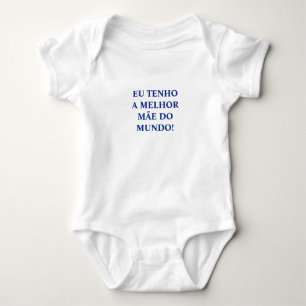 Portuguese "Mãe" baby bodysuit