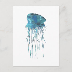 Portuguese man o' war postcard