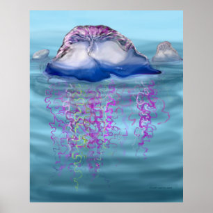 Portuguese man-of-war poster