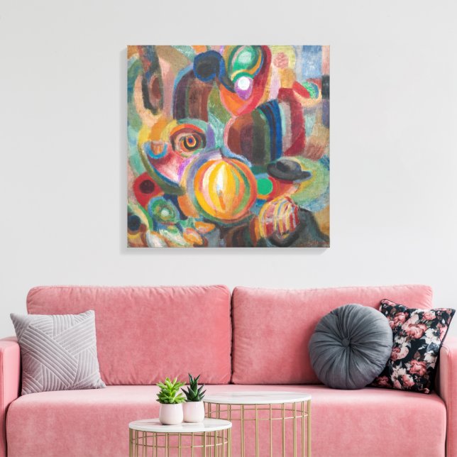 Portuguese Market | Sonia Delaunay-Terk | Canvas Print (Insitu(LivingRoom))