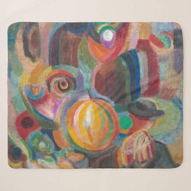 Portuguese Market | Sonia Delaunay-Terk | Sherpa Blanket (Front (Horizontal))