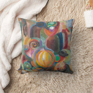 Portuguese Market   Sonia Delaunay-Terk   Throw Pillow