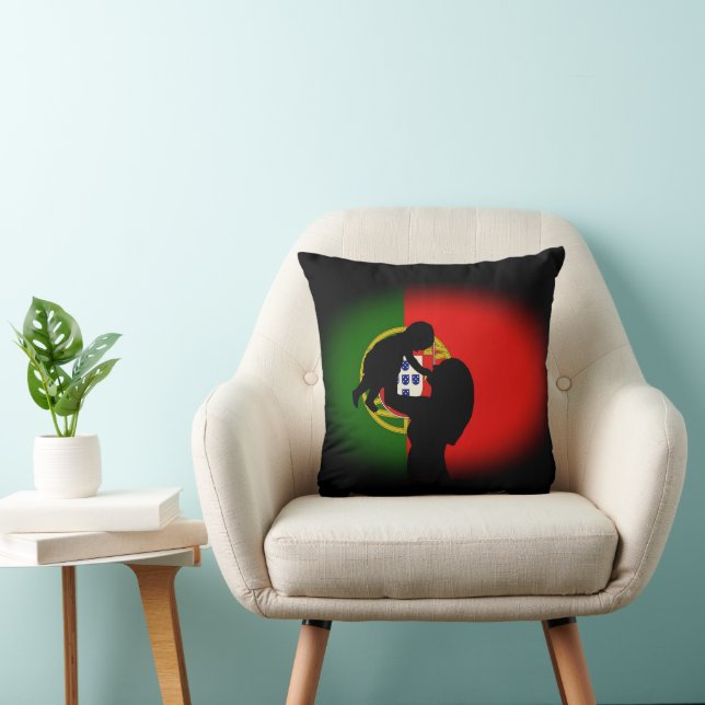 Portuguese Motherhood Throw Pillow (Chair)