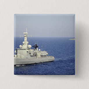 Portuguese navy frigate NRP Bartolomeu Dias 2 Inch Square Button