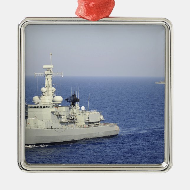 Portuguese navy frigate NRP Bartolomeu Dias Metal Ornament (Front)