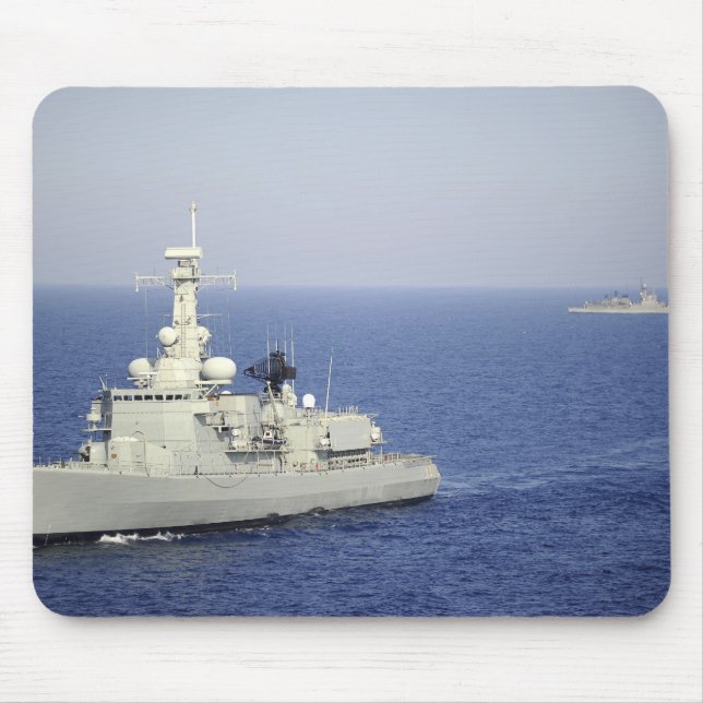 Portuguese navy frigate NRP Bartolomeu Dias Mouse Pad (Front)