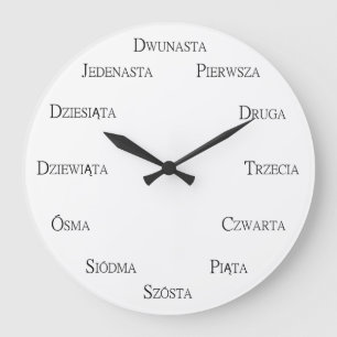 Portuguese Numbers Learning Customizable Language Large Clock