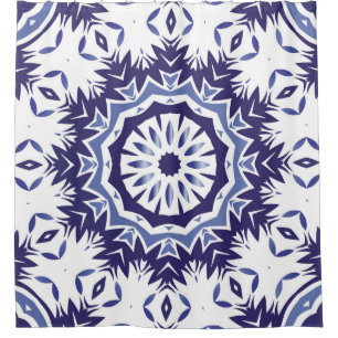 Portuguese ornamental azulejo ceramic. Minimal des