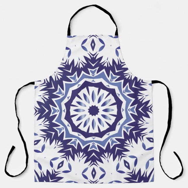 Portuguese ornamental azulejo ceramic. Minimal des Apron (Front)