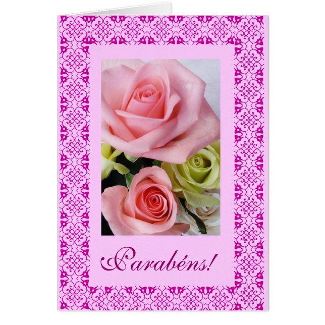 Portuguese: Parabens! -rosas (Front)