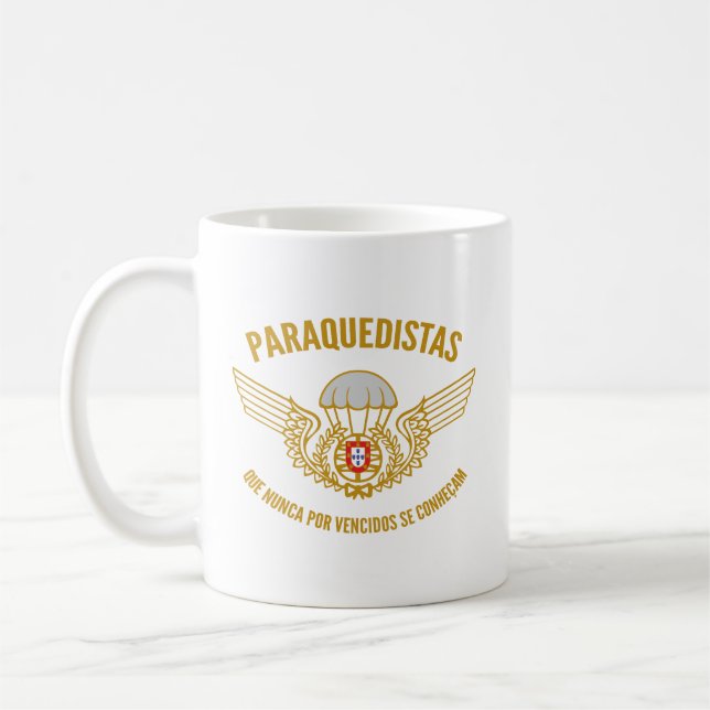 Portuguese Paratrooper  Coffee Mug (Left)