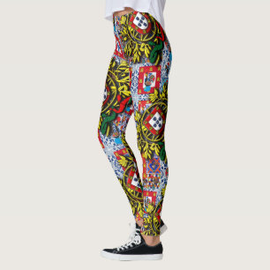 Portuguese patriotic design leggings