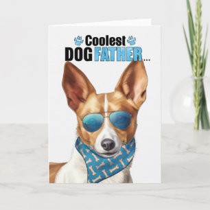 Portuguese Podengo Dog Coolest Dad Father's Day Holiday Card
