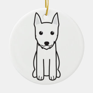 Portuguese Podengo Pequeno Ceramic Ornament