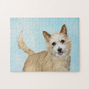 Portuguese Podengo Pequeno Painting - Original Art Jigsaw Puzzle