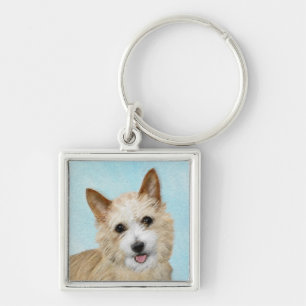 Portuguese Podengo Pequeno Painting - Original Art Keychain