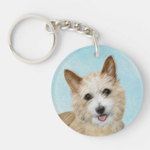 Portuguese Podengo Pequeno Painting - Original Art Keychain