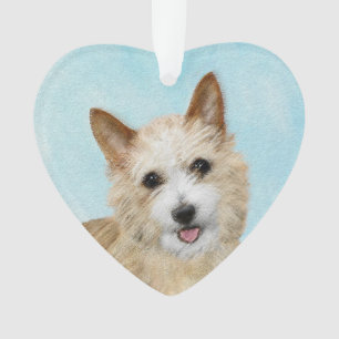 Portuguese Podengo Pequeno Painting - Original Art Ornament