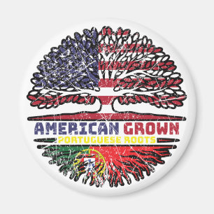 Portuguese Portugal US American USA United States Magnet