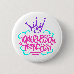 Portuguese Princess 2 Inch Round Button