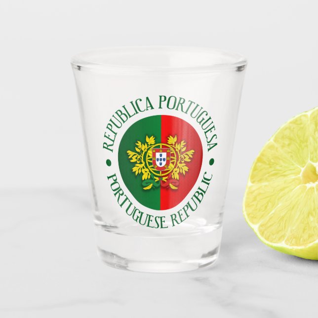 Portuguese Republic Shot Glass (Front)