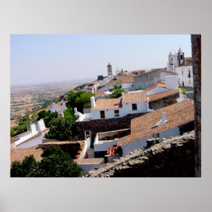 Portuguese Roofs - Evora Portugal Poster