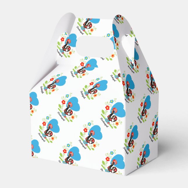Portuguese Rooster Favor Box (Front Side)