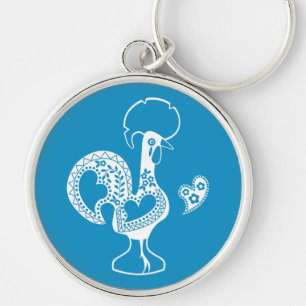 Portuguese Rooster Good Luck - Boa Sorte Keychain