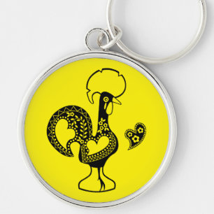 Portuguese Rooster Good Luck - Boa Sorte Keychain